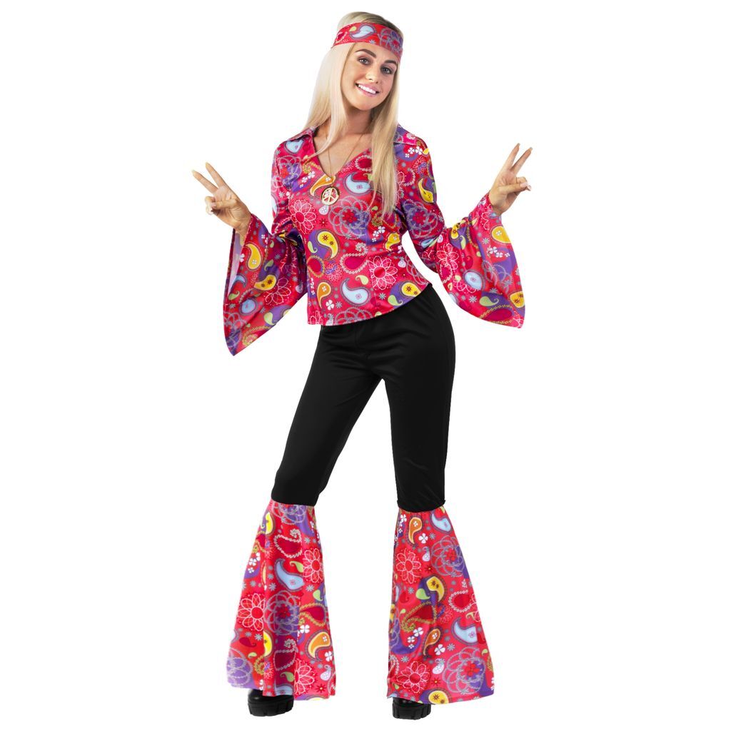 Women`s 1970s Pink Hippie Costume Ladies Disco Flares S - XXL Halloween | eBayeBay HomeMore information - About this item conditionDiners Club