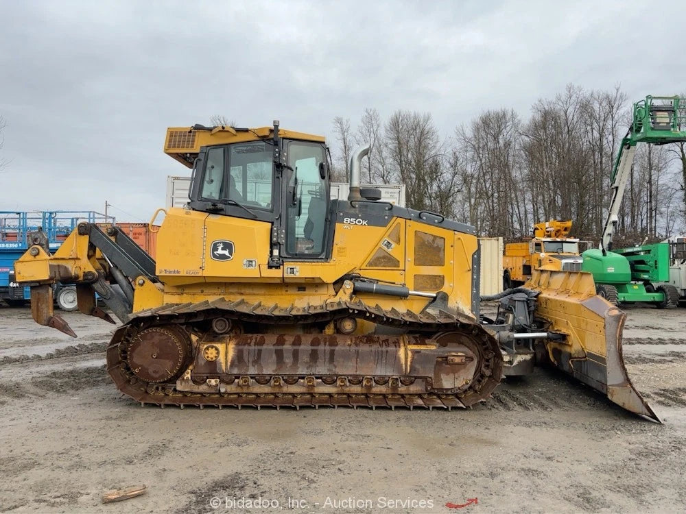 2018 John Deere 850K WLT Crawler Dozer Diesel Tractor Cab A/C Ripper PAT bidadoo