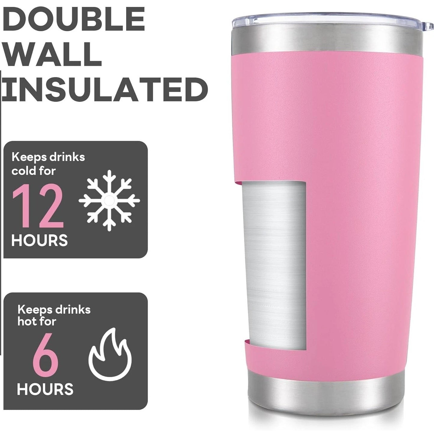 Personalized Custom Registered Nurse RN Appreciation Week Gift Tumbler 20oz PINK