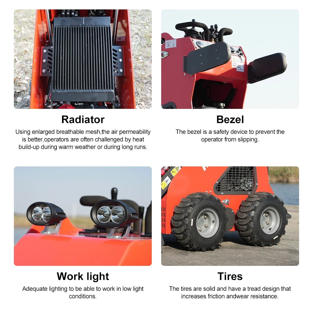 HY360C FREE SHIP/unloading Wheeled Mini Skid Steer Loader 13.5HP B&S Gas  Engine