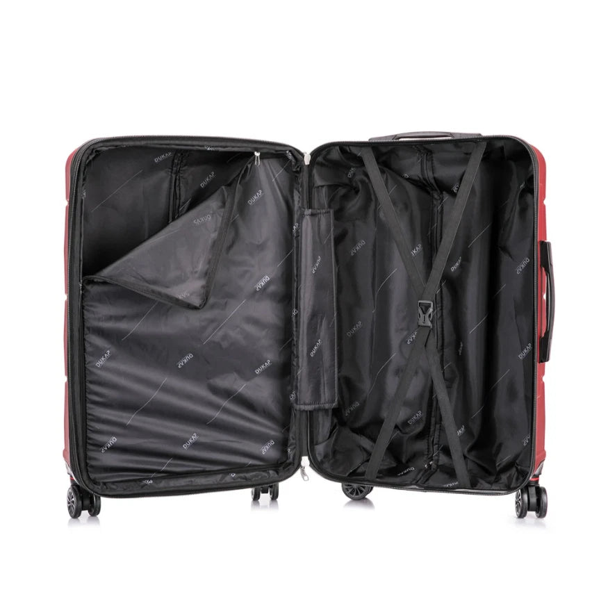 Lightweight 30-inch Red Travel Suitcase Hard Side Luggage with Spinner Wheels