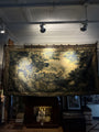 Verdure Tapestry Wall Hanging  17th Century Style Scene Natural Fiber RE559830
