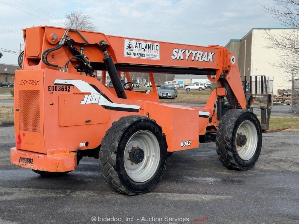 2007 Skytrak 6042 42' 6k lb Telescopic Reach Forklift Telehandler RECON bidadoo
