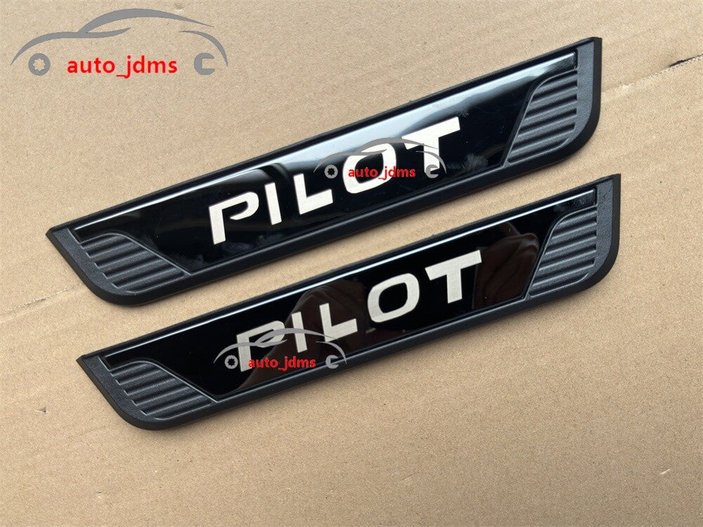 For Honda Pilot Car Accessories Door Sill Strip Protector Scuff Plate Guard X4