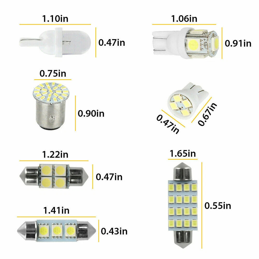 28Pcs White Car Interior LED Light Accessories For Dome Map License Plate Bulbs | eBayeBay HomeMore information - About this item conditionDiners Club