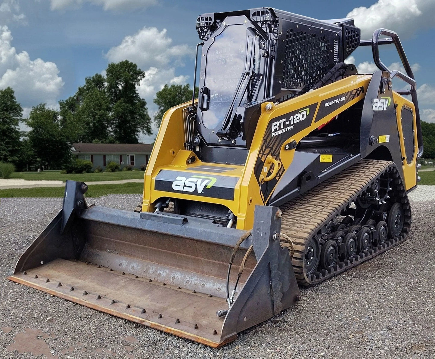 2023 ASV RT120 Forestry Skid Steer Quick coupler AC
