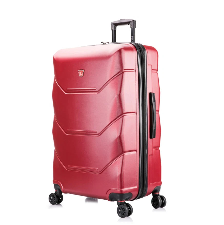 Lightweight 30-inch Red Travel Suitcase Hard Side Luggage with Spinner Wheels