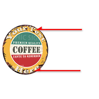 CP0193 ANY NAME'S Custom Coffee Personalized Aluminum Metal Sign Decor Gift idea