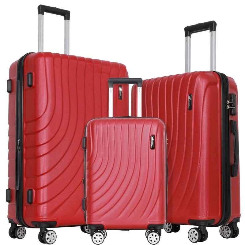 Luggage Set 3 Piece Expandable Suitcase TSA Lock Double Spinner Wheels HardSide