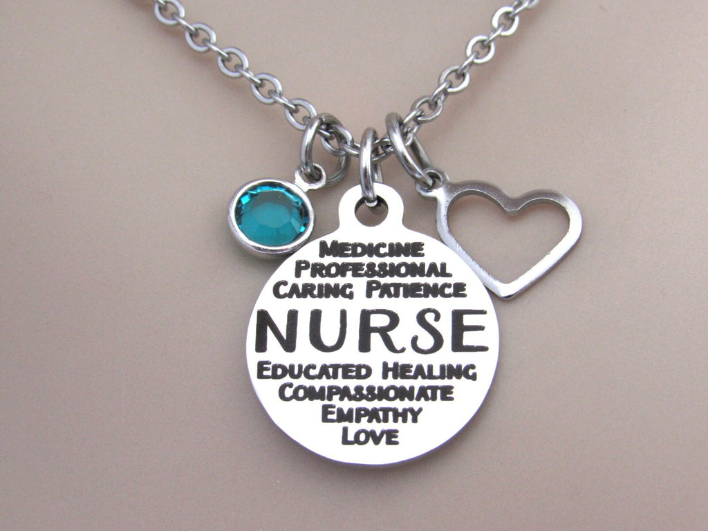Nurse Necklace, Nurse Jewelry, Gift for Nurse, Nurse Graduation Gift, Daughter