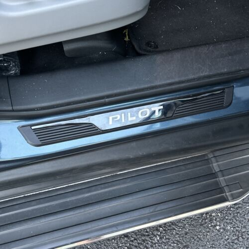 For Honda Pilot Car Accessories Door Sill Strip Protector Scuff Plate Guard X4