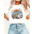 Women's Vintage Hippie Van T-Shirt Floral Boho Retro Bus White Black Casual Top | eBayPágina principal de eBayMás información, sobre el estado del artículoDiners Club