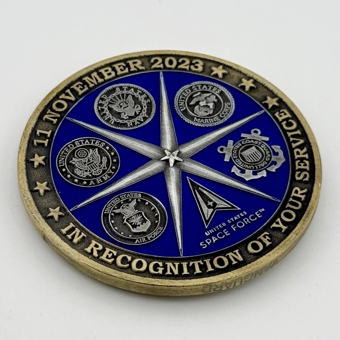 U.S. Armed Forces Veteran Recognition Challenge Coin Veterans Day 2023 Vanguard