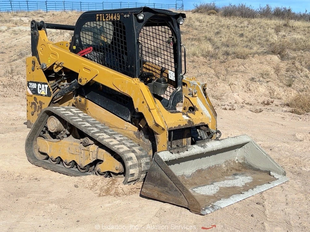 2019 Caterpillar 259D Skid Steer Track Loader Crawler Aux Hyd Bucket bidadoo