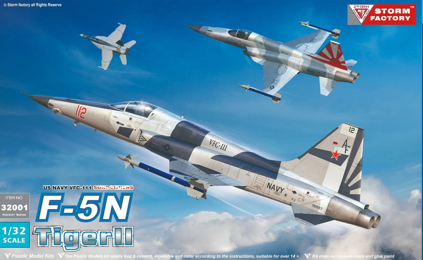 Storm Factory 1/32 F-5N/E TigerII US NAVY VFC-111 Sundowners 32001
