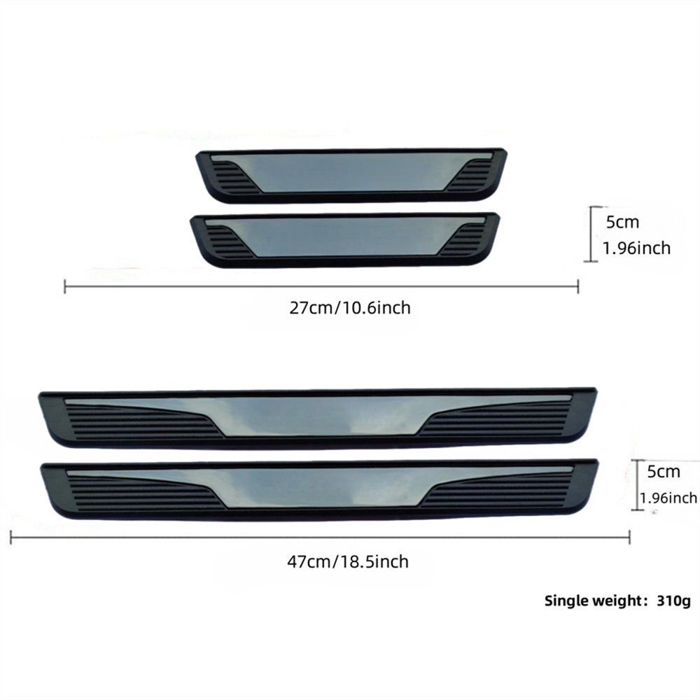 For Honda Pilot Car Accessories Door Sill Strip Protector Scuff Plate Guard X4