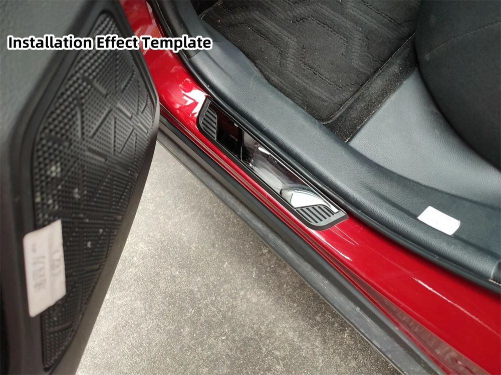 For Honda Pilot Car Accessories Door Sill Strip Protector Scuff Plate Guard X4