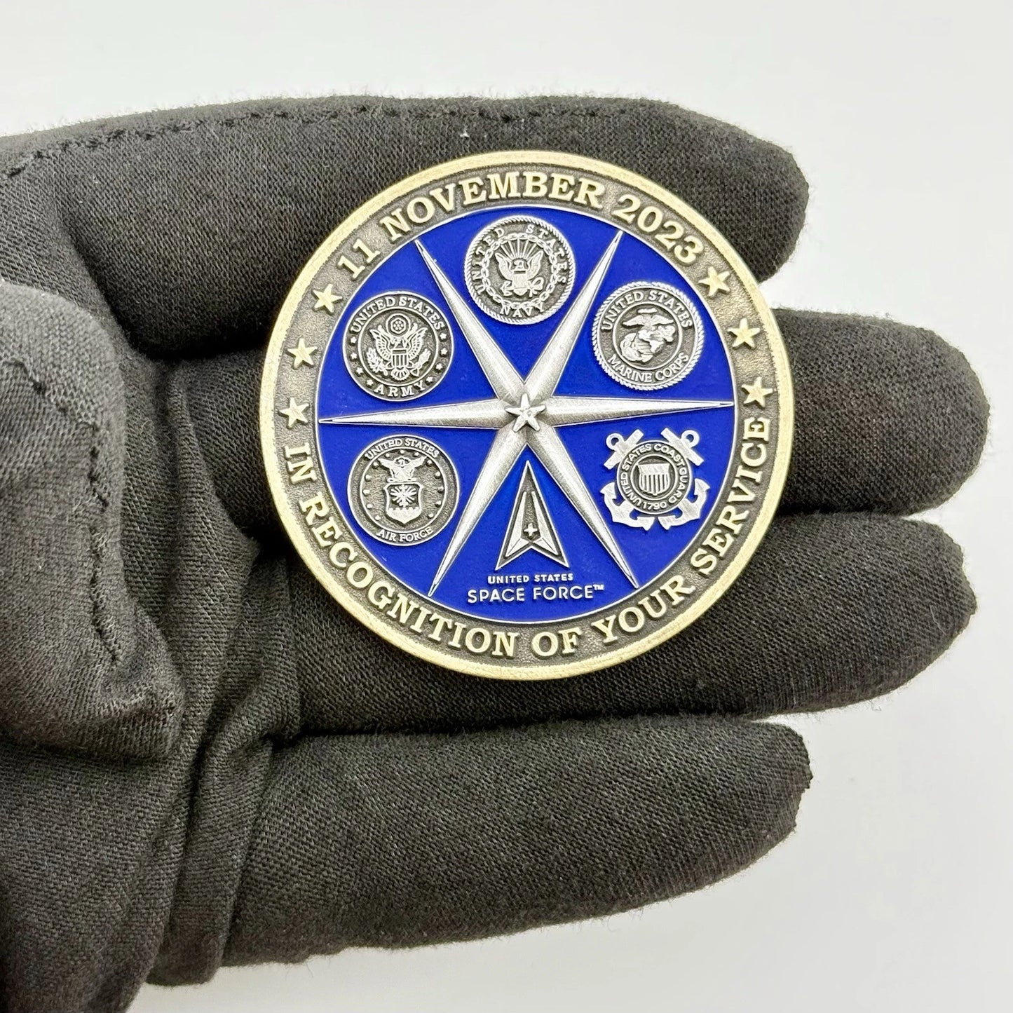 U.S. Armed Forces Veteran Recognition Challenge Coin Veterans Day 2023 Vanguard