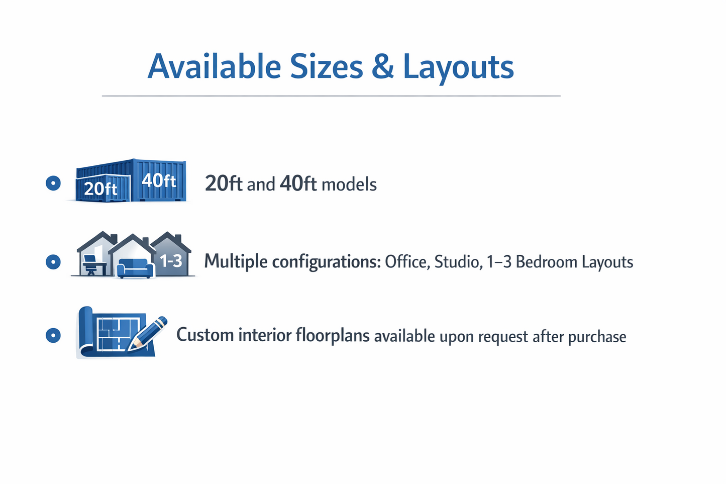 40ft Modular Container Home Prefab Tiny House 2/3 Bed, Bath, Kitchen- Fast Setup