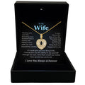 TRYNDI To My Wife Necklace from Husband, Perfect Wife Valentines Gift Ideas