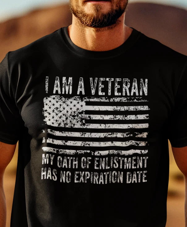 Veteran T-shirt Oath Of Enlistment Veterans Day T shirts Veteran Gift T-shirt