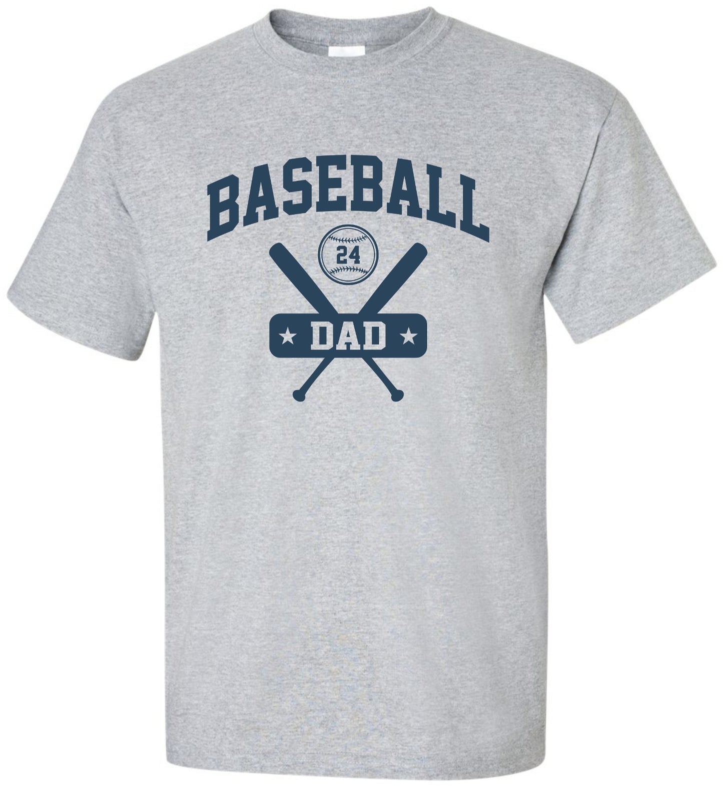 Personalized "Baseball Dad" T-Shirt Size S-4XL parent sports father team custom