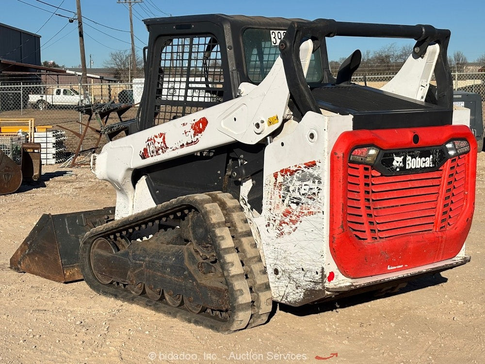 2022 Bobcat T64 Skid Steer Track Loader Crawler Bucket Aux Hydraulics bidadoo