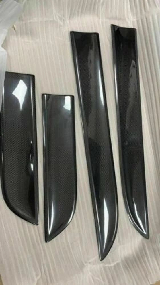 Carbon Fiber Car Door Panel Body Side Cover Trims Accessories For Porsche Macan