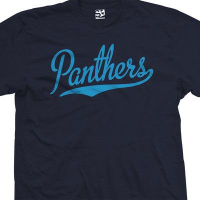 Panthers Script Tail Shirt | High School Sport Football Team | All Size & Colors