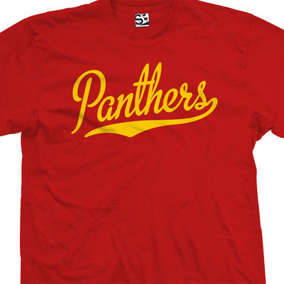 Panthers Script Tail Shirt | High School Sport Football Team | All Size & Colors