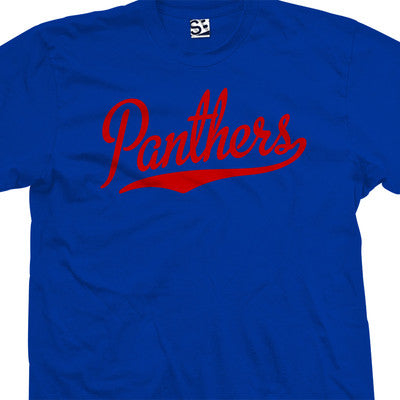 Panthers Script Tail Shirt | High School Sport Football Team | All Size & Colors