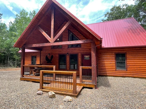 2NIGHT STAY Luxury Cabin Vacation Rental Broken Bow Okla Beavers Bend BLUE EAGLE