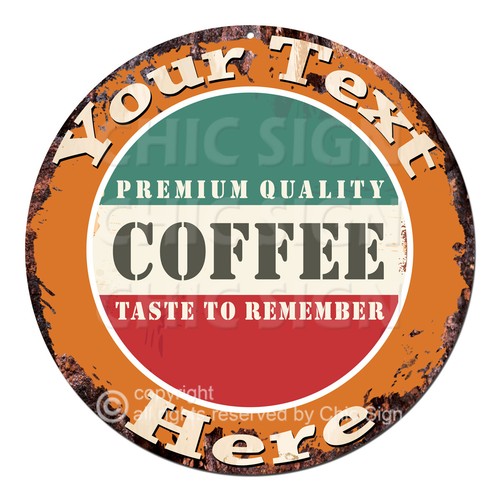 CP0193 ANY NAME'S Custom Coffee Personalized Aluminum Metal Sign Decor Gift idea