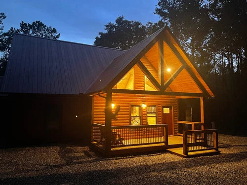 2NIGHT STAY Luxury Cabin Vacation Rental Broken Bow Okla Beavers Bend BLUE EAGLE