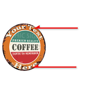 CP0193 ANY NAME'S Custom Coffee Personalized Aluminum Metal Sign Decor Gift idea