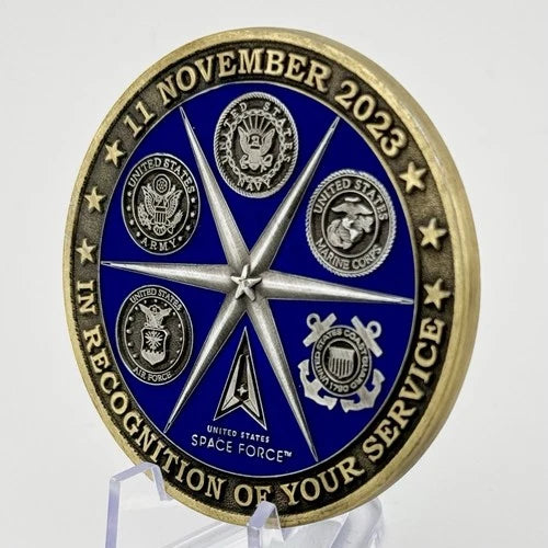 U.S. Armed Forces Veteran Recognition Challenge Coin Veterans Day 2023 Vanguard