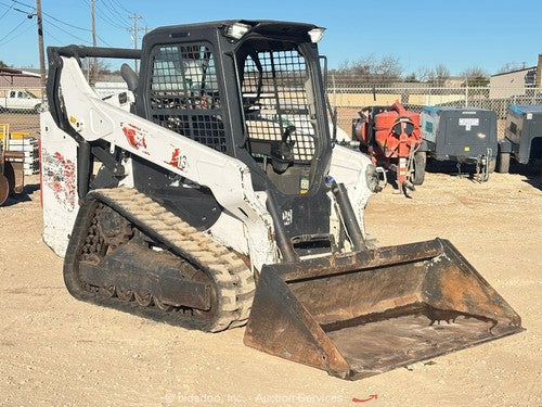 2022 Bobcat T64 Skid Steer Track Loader Crawler Bucket Aux Hydraulics bidadoo