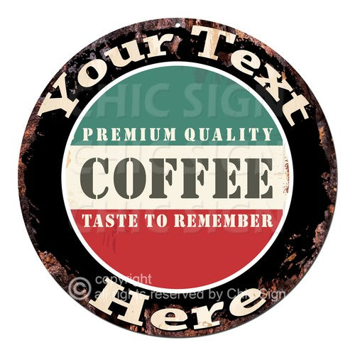 CP0193 ANY NAME'S Custom Coffee Personalized Aluminum Metal Sign Decor Gift idea