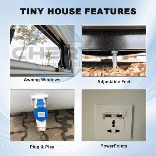 13ft x 7.4 ft Tiny House Pod House Cabin Prefab House Outdoor Living & Working