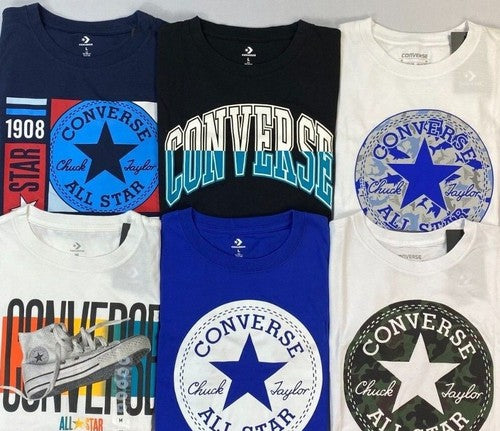 NEW Boy's Youth Converse Short Sleeve Cotton T-Shirt