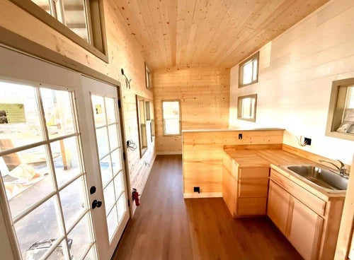 Tiny house for sale on wheels 9 x 30 MODERN BUNGALOW 2 BEDROOM  READY TO SHIP