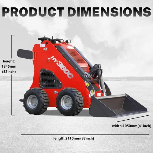 HY360C FREE SHIP/unloading Wheeled Mini Skid Steer Loader 13.5HP B&S Gas  Engine