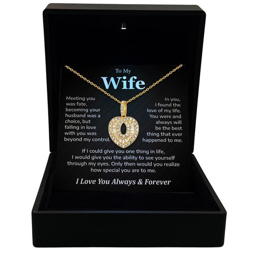 TRYNDI To My Wife Necklace from Husband, Perfect Wife Valentines Gift Ideas