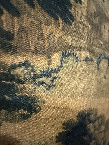 Verdure Tapestry Wall Hanging  17th Century Style Scene Natural Fiber RE559830
