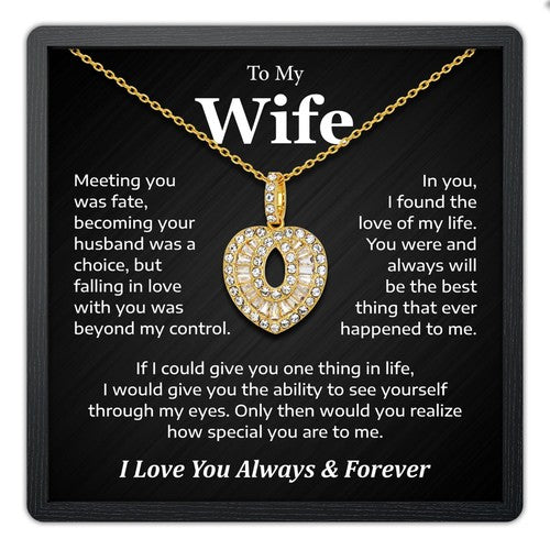 TRYNDI To My Wife Necklace from Husband, Perfect Wife Valentines Gift Ideas