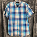 Aeropostale Men's Shirt Button Up Size Large Pastel Plaid