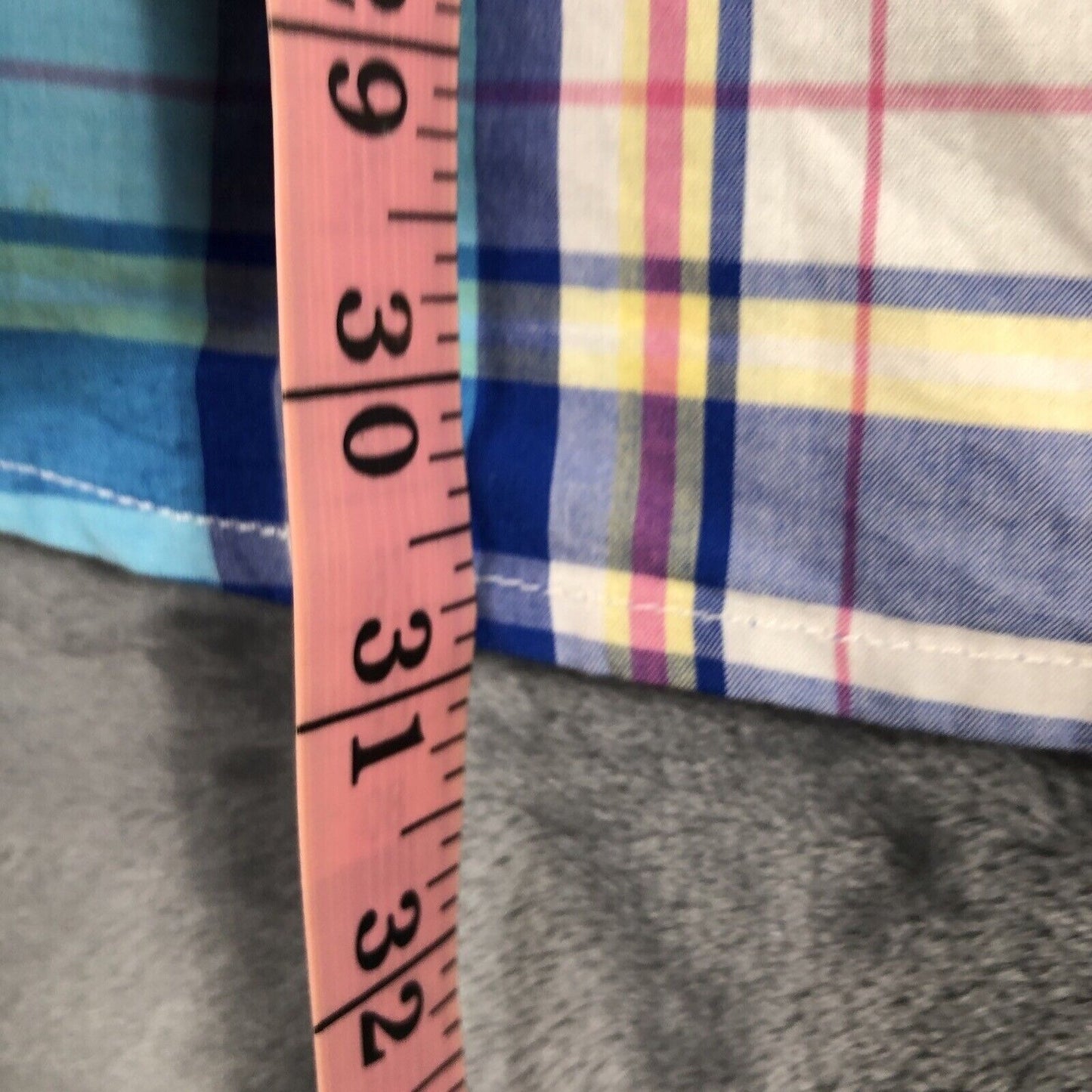 Aeropostale Men's Shirt Button Up Size Large Pastel Plaid