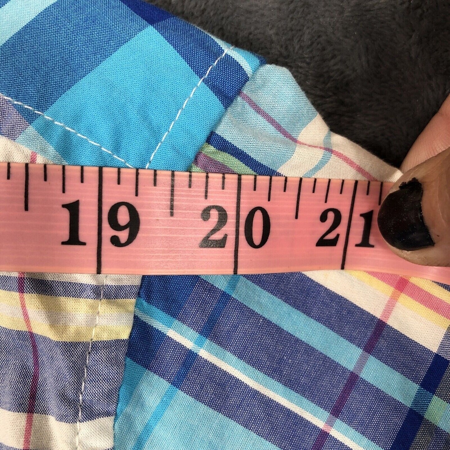 Aeropostale Men's Shirt Button Up Size Large Pastel Plaid