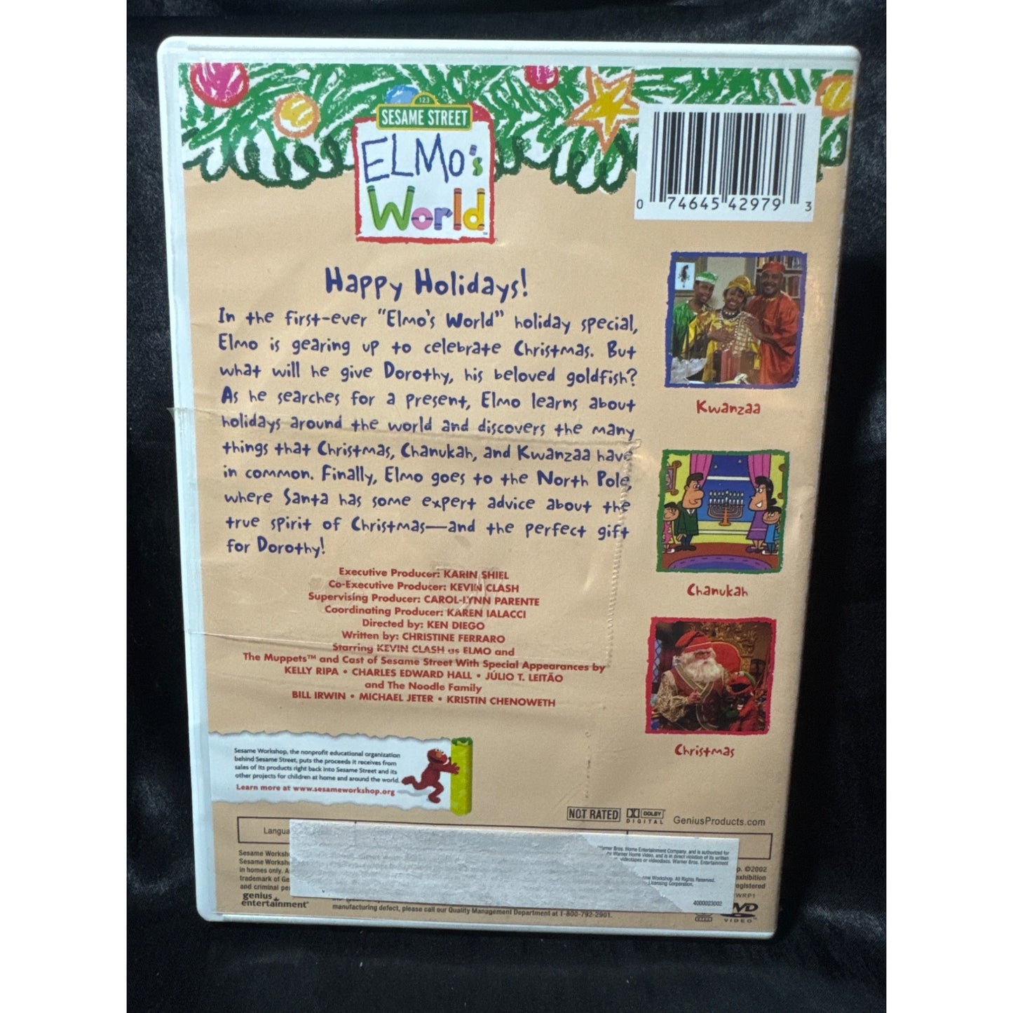 Sesame Street Elmos World Happy Holidays DVD