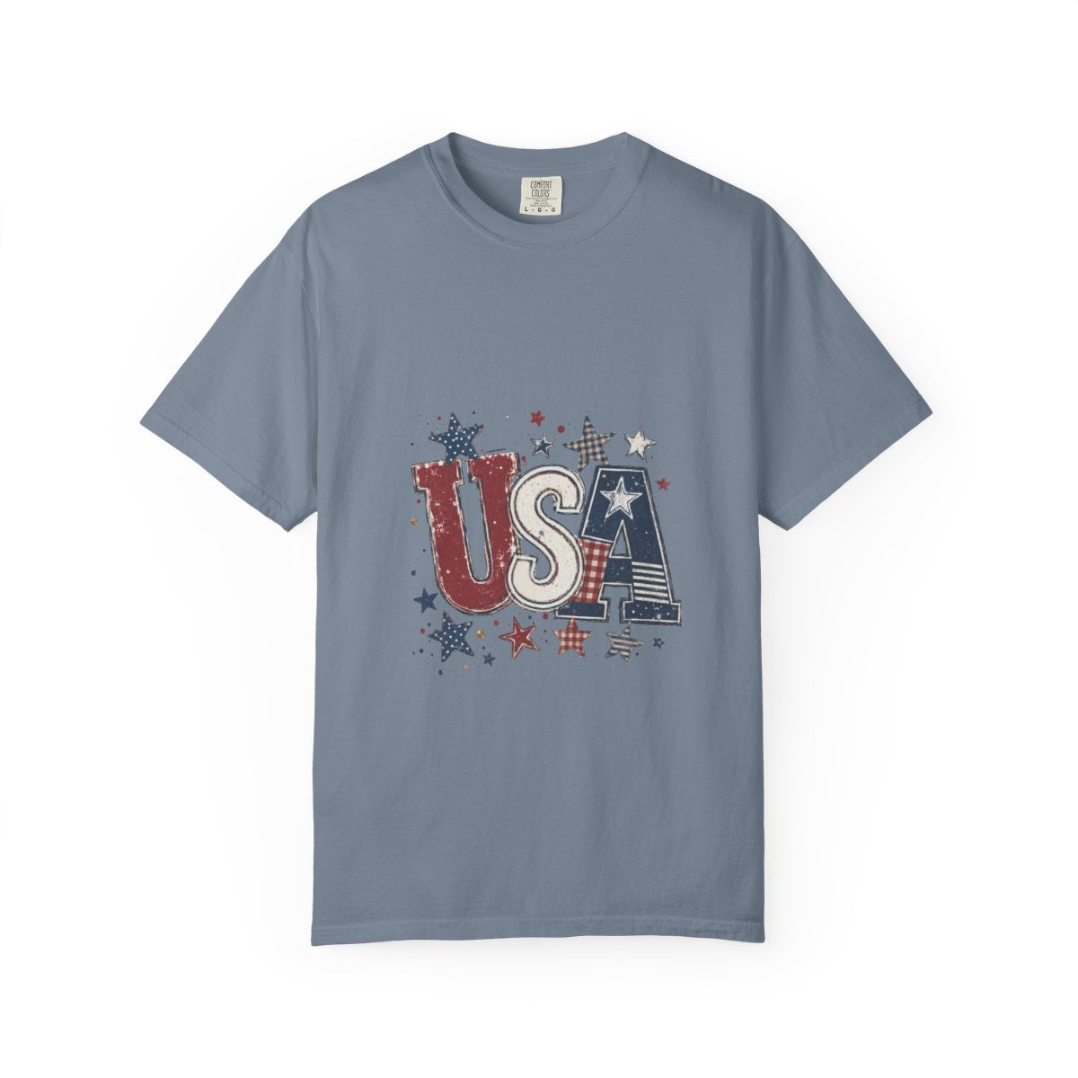 USA Patriotic T-shirt, Vintage Stars & Stripes Tee, Independence Day Clothing, Retro American Pride Shirt, Red White Blue Apparel